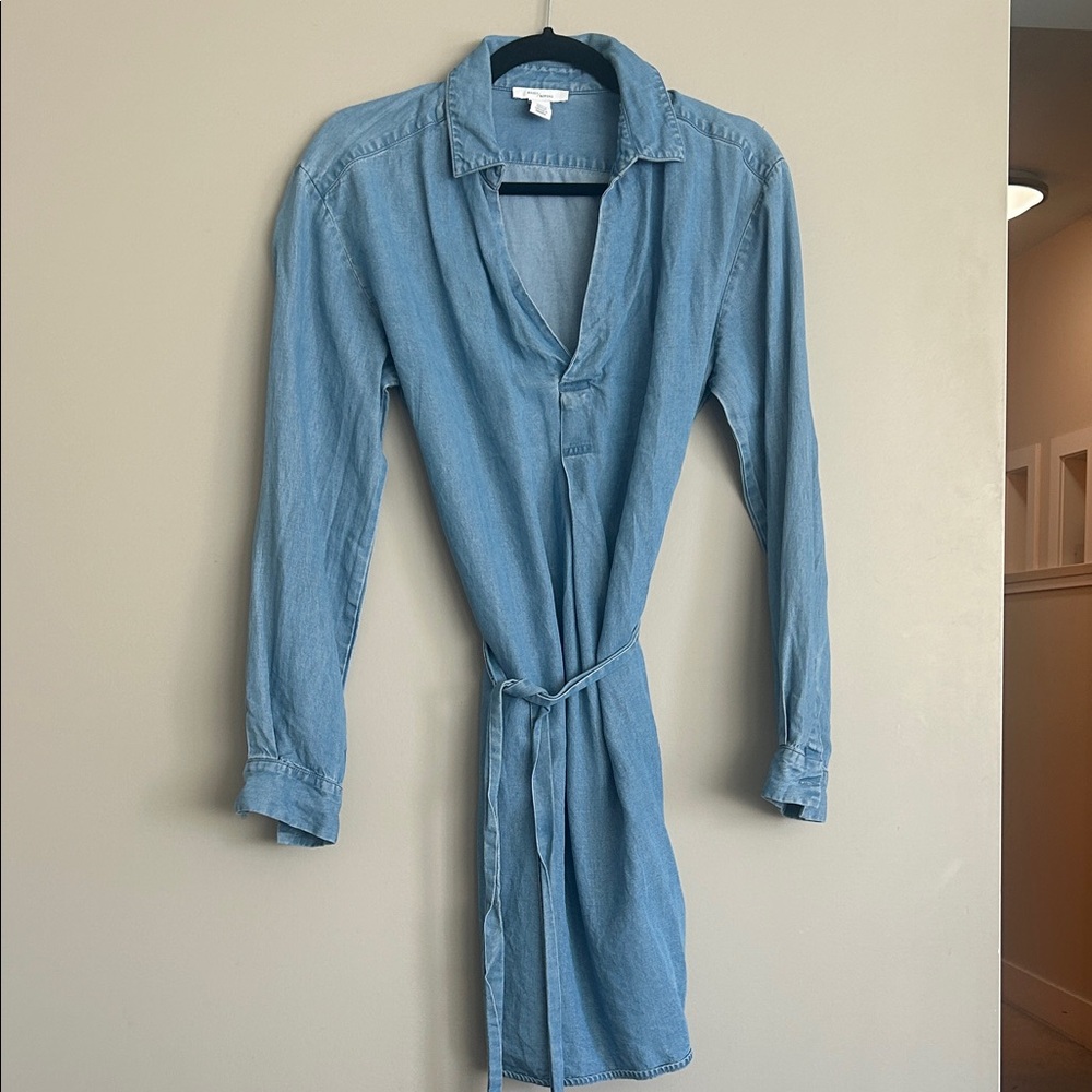 Daily Ritual Light Blue Long Sleeve Dress